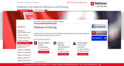 Desktop Screenshot of malteser-freising.de